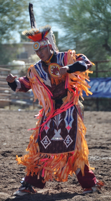 Native American dance performance